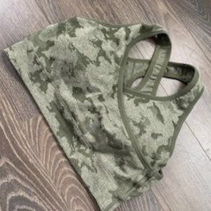 Green Camo Sports Bra